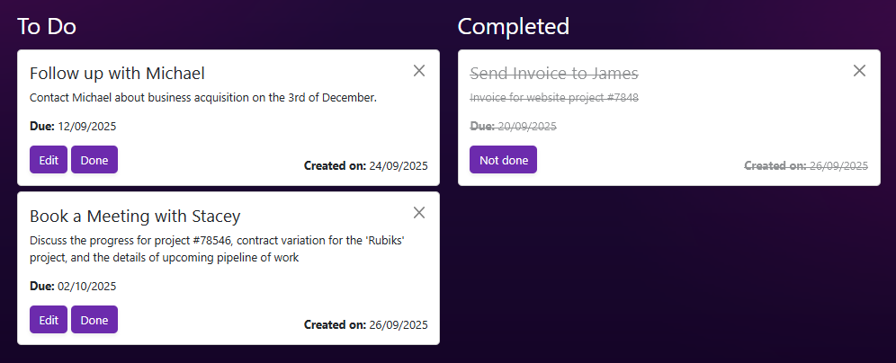 BucketLisk dashboard preview